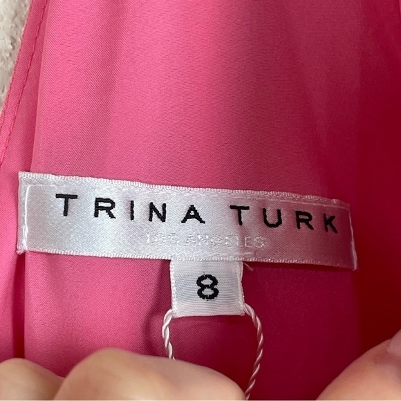 Trina Turk Short Sleeve V-Neck Jumpsuit‎ Size 8 Women - Picture 12 of 14